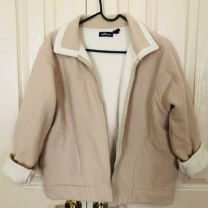 Sherpa lined fleece jacket